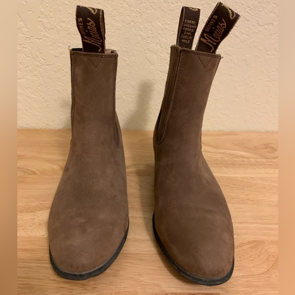 Vintage Botines Macias brown Chelsea pull on leather ankle boot - Size 7 - 90s - Picture 3 of 11